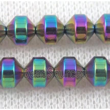 rainbow hematite awl beads