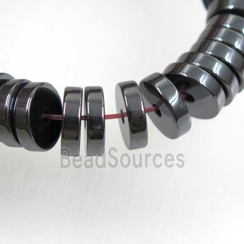 black Hematite heishi beads