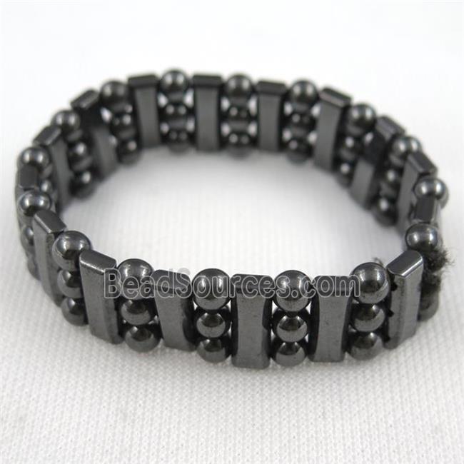 black Hematite bracelet, magnetic