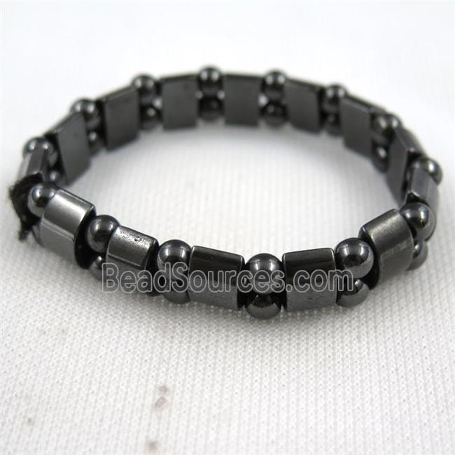 black Hematite bracelet, magnetic