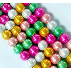 magnetic Hematite Beads, colorful, round