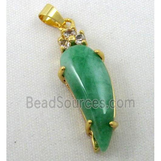 malaysian jade pendant, capsicum