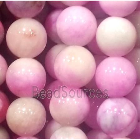 Jade beads, Round, colorful