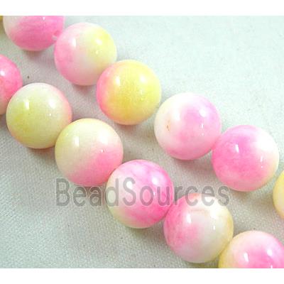 Round Jade beads, multi color