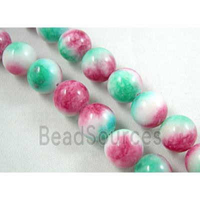 round Jade Bead, multi color