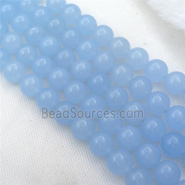 blue Spong Jade Beads, round