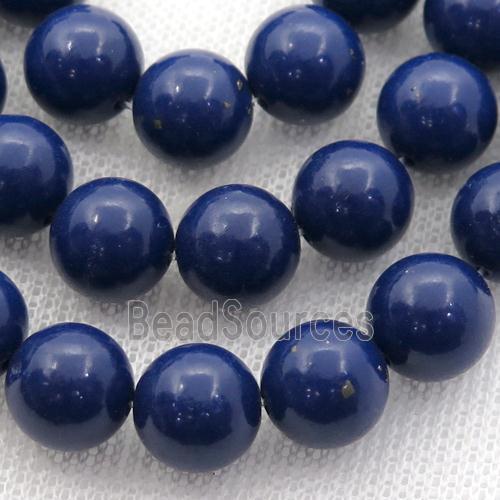 lapisblue Spong Jade Beads, round