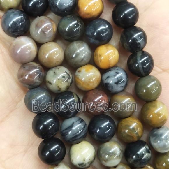 round natural Agate Beads, dye