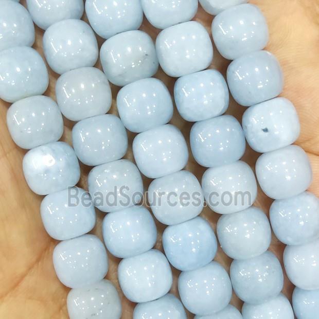 Lt.Blue Jade Barrel Beads Dye