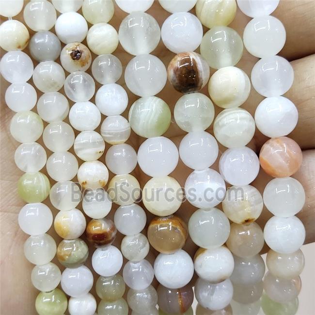 Jade Beads Smooth Round Dye