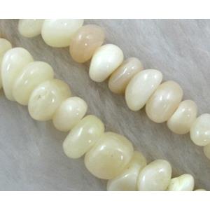 Erose jade bead, Natural chips