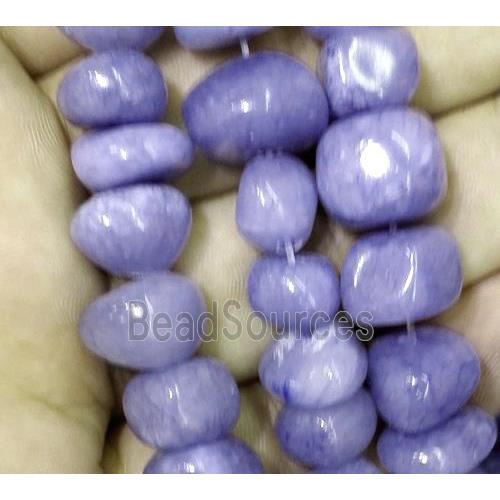 jade beads, freeform chips, stabile, lavender