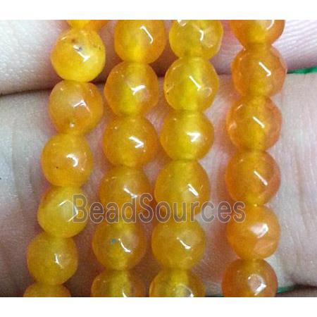 golden jade beads, faceted round