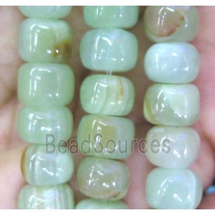 jade bead, rondelle, dye