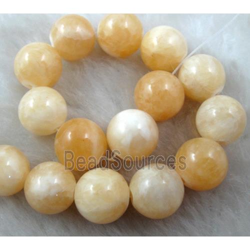 Round Jade gemstone, dye, stabile