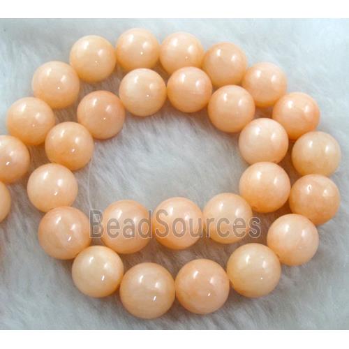 Round Jade gemstone, dye, stabile