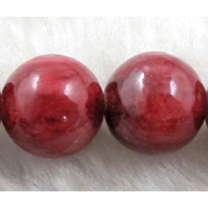 Round Jade gemstone, dye, stabile