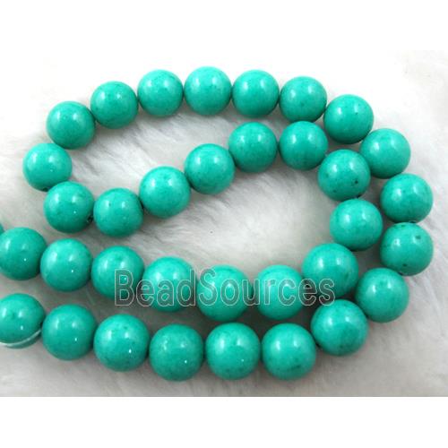 Round Jade gemstone, dye, stabile