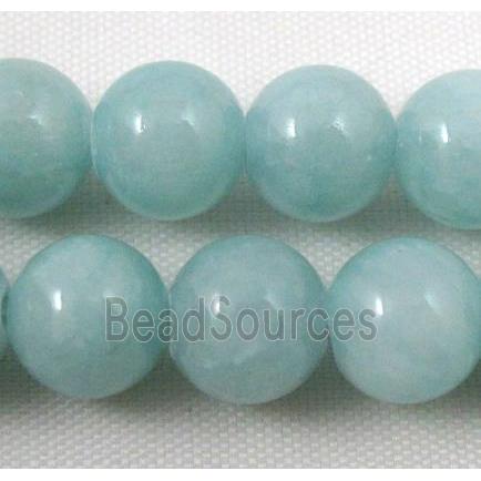 Natural Honey Jade Beads Smooth Round Dye