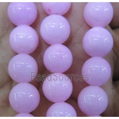 purple jade bead, round, stabile