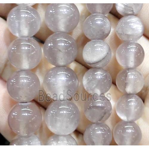 round jade beads, grey dye