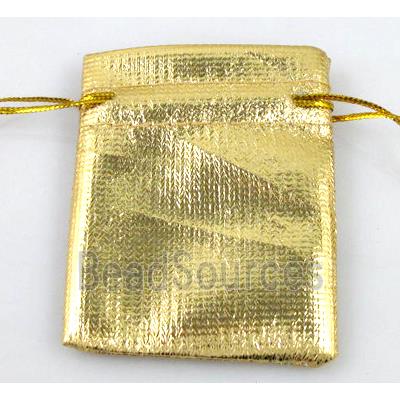 Organza bag, gold