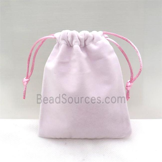 pink Velvet Jewelry Pouch