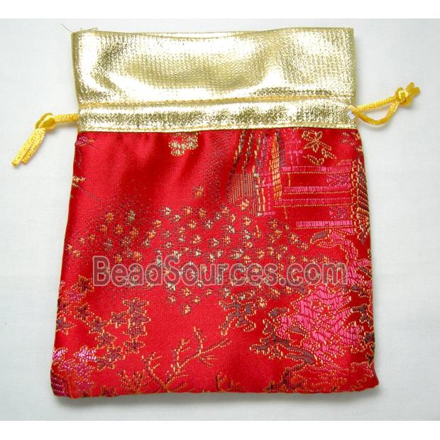 Handmade Inwrought Fabric Drawstring Jewelry Pouches