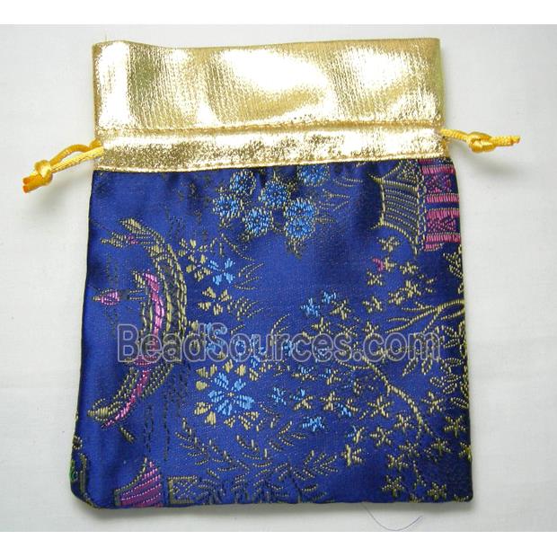 Handmade Inwrought Fabric Drawstring Jewelry Pouches