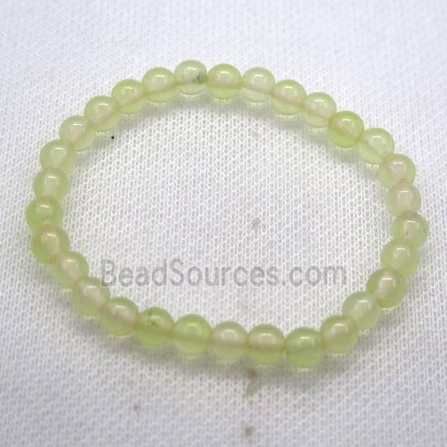 Stretch Jade bracelet, dye