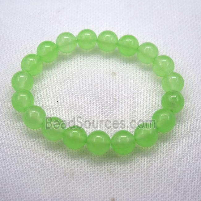 Stretch Jade bracelet, dye