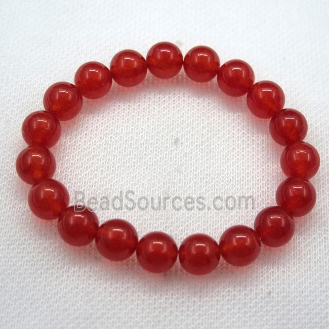 Stretch Jade bracelet, dye