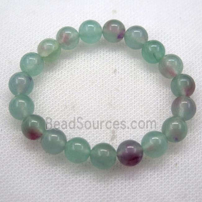 Stretch Jade bracelet, dye