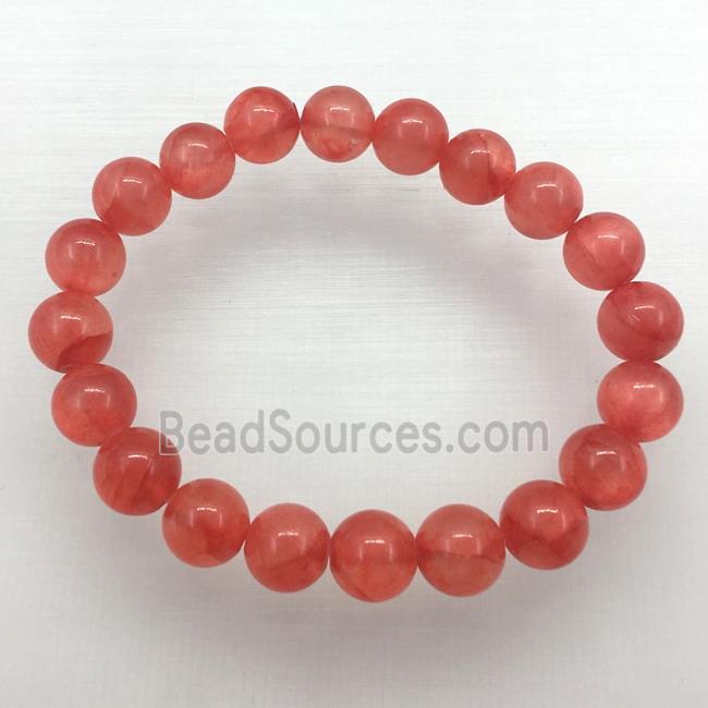 Stretch Jade bracelet, dye