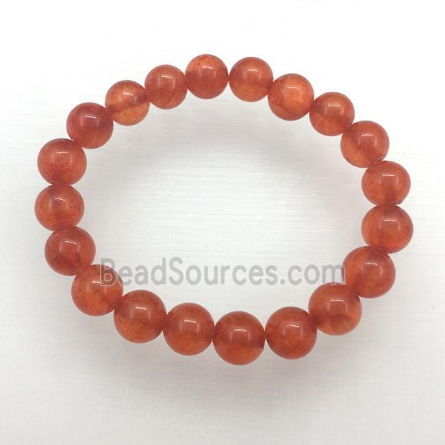 Stretch Jade bracelet, dye