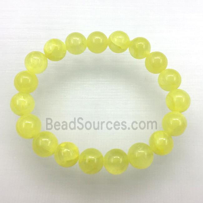 Stretch Jade bracelet, dye