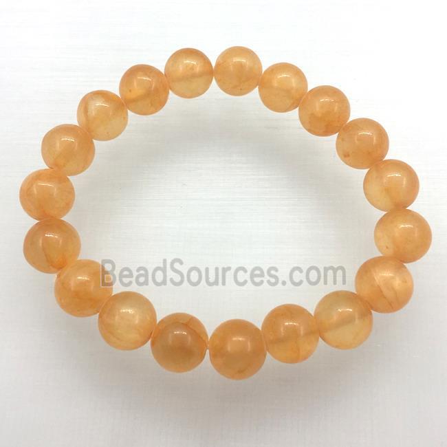 Stretch Jade bracelet, dye