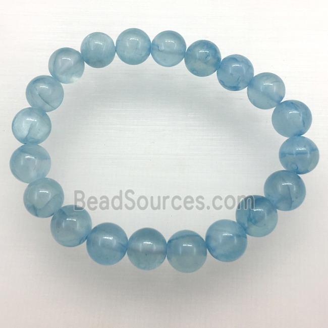 Stretch Jade bracelet, dye