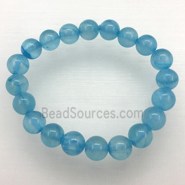 Stretch Jade bracelet, dye