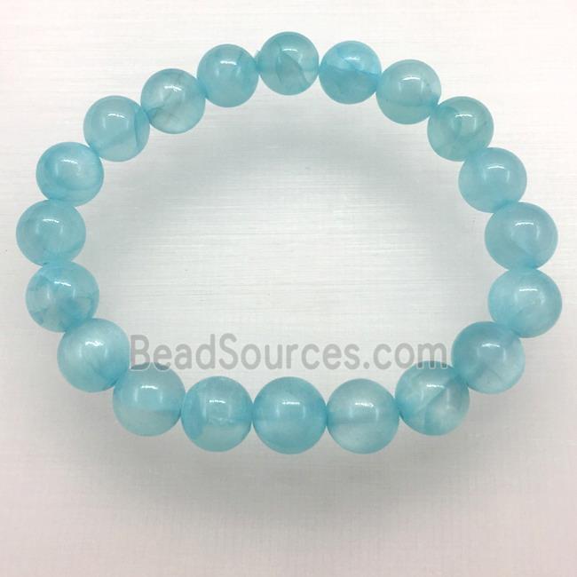 Stretch Jade bracelet, dye