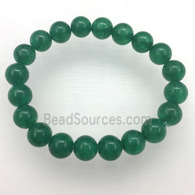 Stretch Jade bracelet, dye