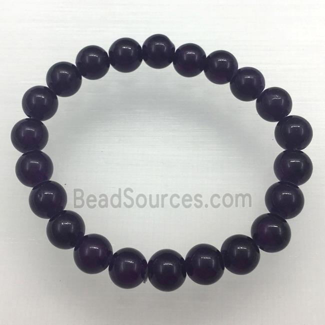 Stretch Jade bracelet, dye