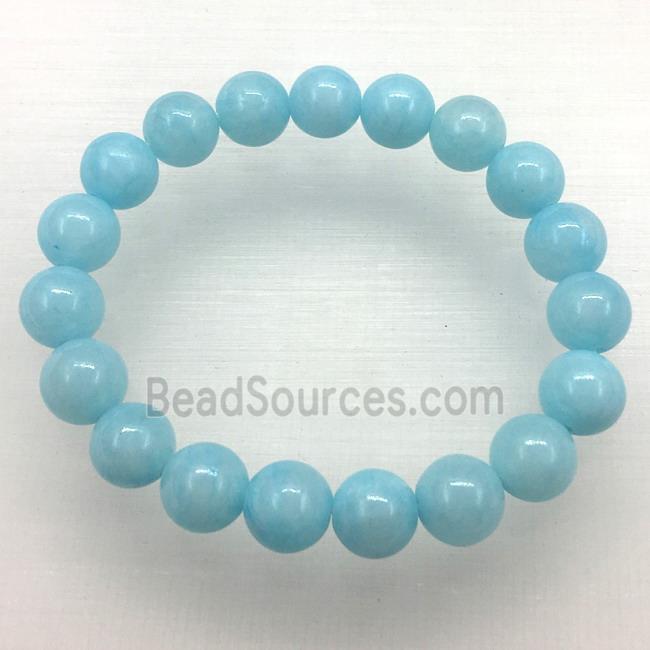 Stretch Jade bracelet, dye