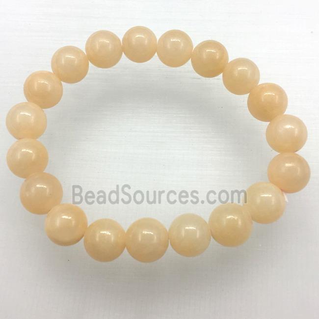 Stretch Jade bracelet, dye