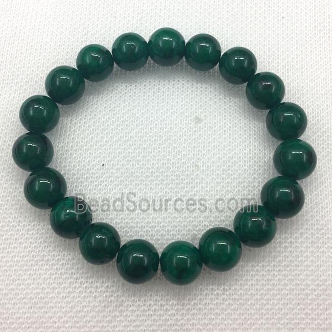 Stretch Jade bracelet, dye