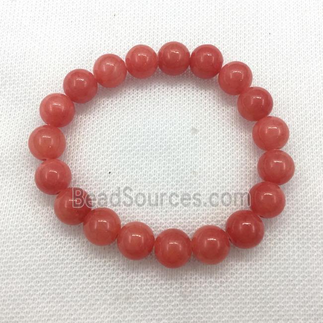 Stretch Jade bracelet, dye