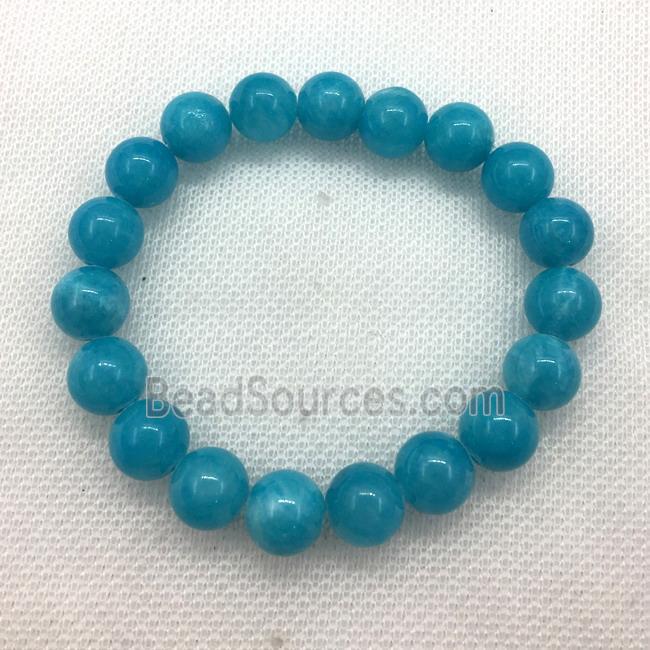 Stretch Jade bracelet, dye