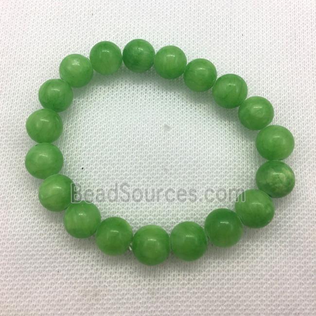 Stretch Jade bracelet, dye