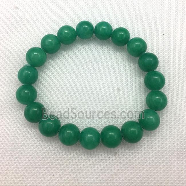 Stretch Jade bracelet, dye