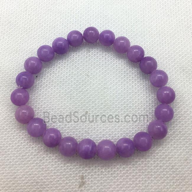 Stretch Jade bracelet, dye